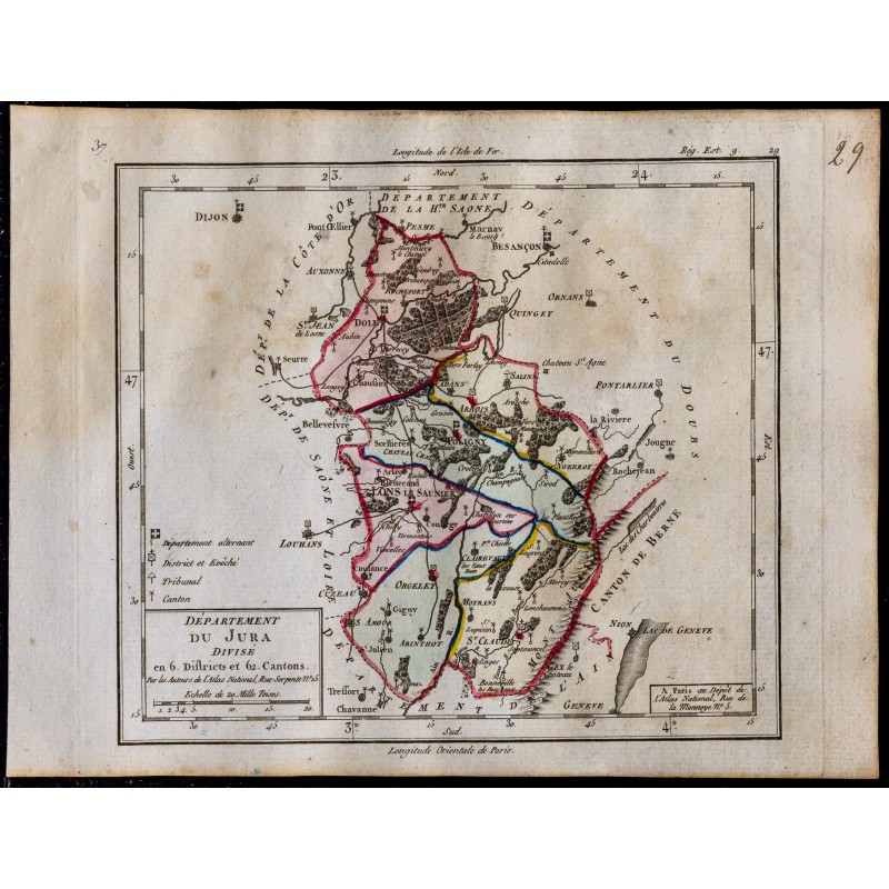 1791 - Carte du Jura 