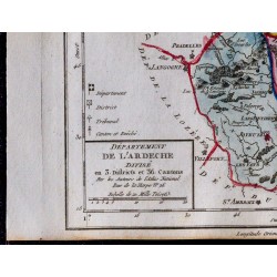 1791 - Carte de l'Ardèche 