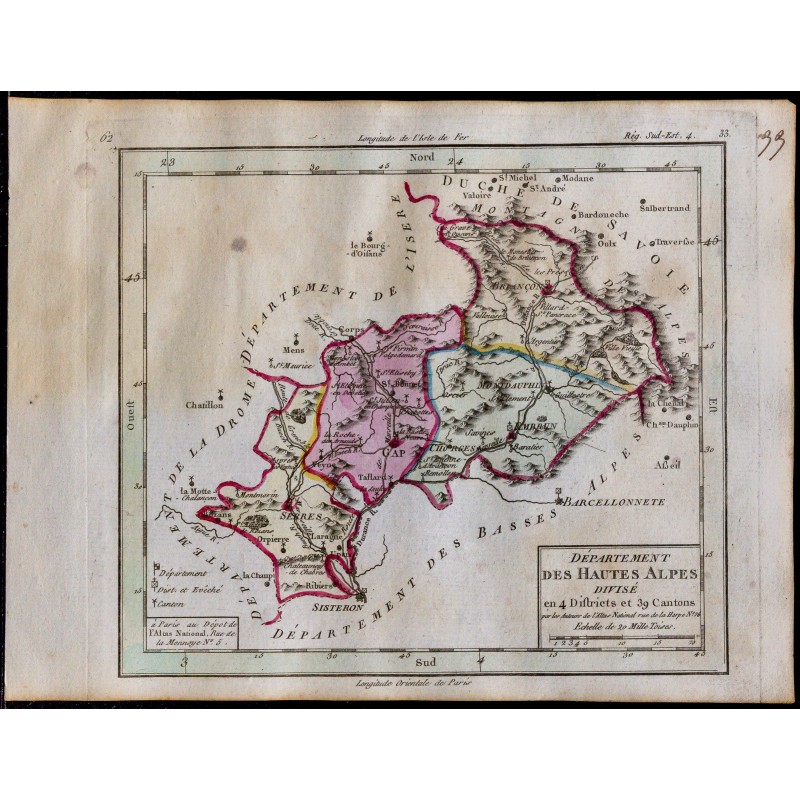 1791 - Carte des Hautes-Alpes 