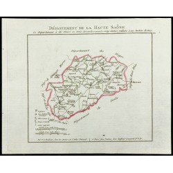 Gravure de 1802 - Département de la Haute-Saône - 1