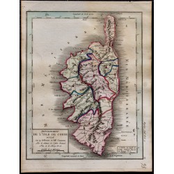 1791 - Carte de l'Isle de Corse 
