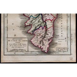 1791 - Carte de l'Isle de Corse 