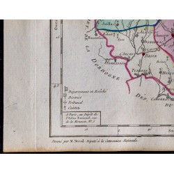 1791 - Carte de la Corrèze 