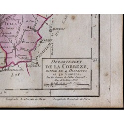 1791 - Carte de la Corrèze 