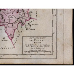 1791 - Carte du Cantal 