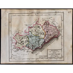 1791 - Carte de l'Hérault 