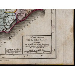 1791 - Carte de l'Hérault 