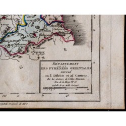 1791 - Carte des Pyrénées-Orientales 