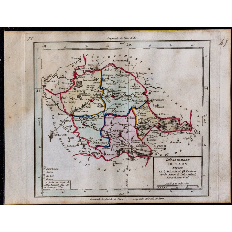 1791 - Carte du Tarn 