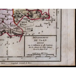 1791 - Carte du Tarn 