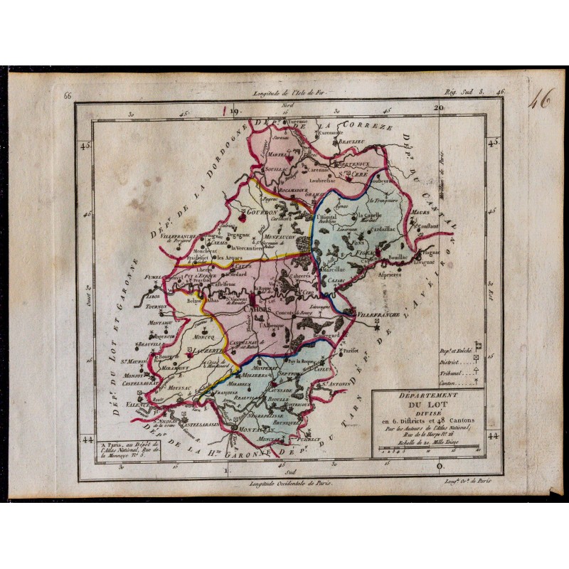 1791 - Carte du Lot 