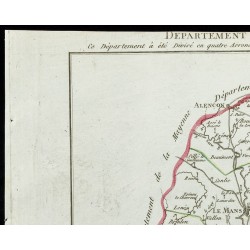 Gravure de 1802 - Département de la Sarte - 2