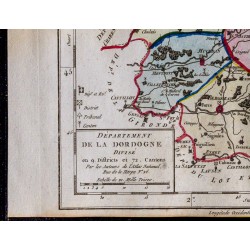1791 - Carte Dordogne 