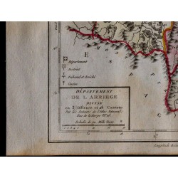 1791 - Carte de l'Arriège 