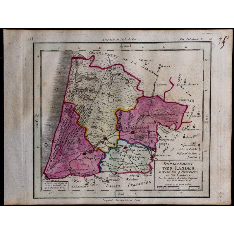 1791 - Carte des Landes 