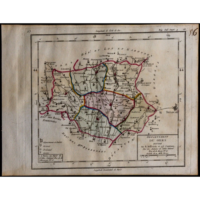 1791 - Carte du Gers 