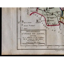 1791 - Carte d'Indre-et-Loire 
