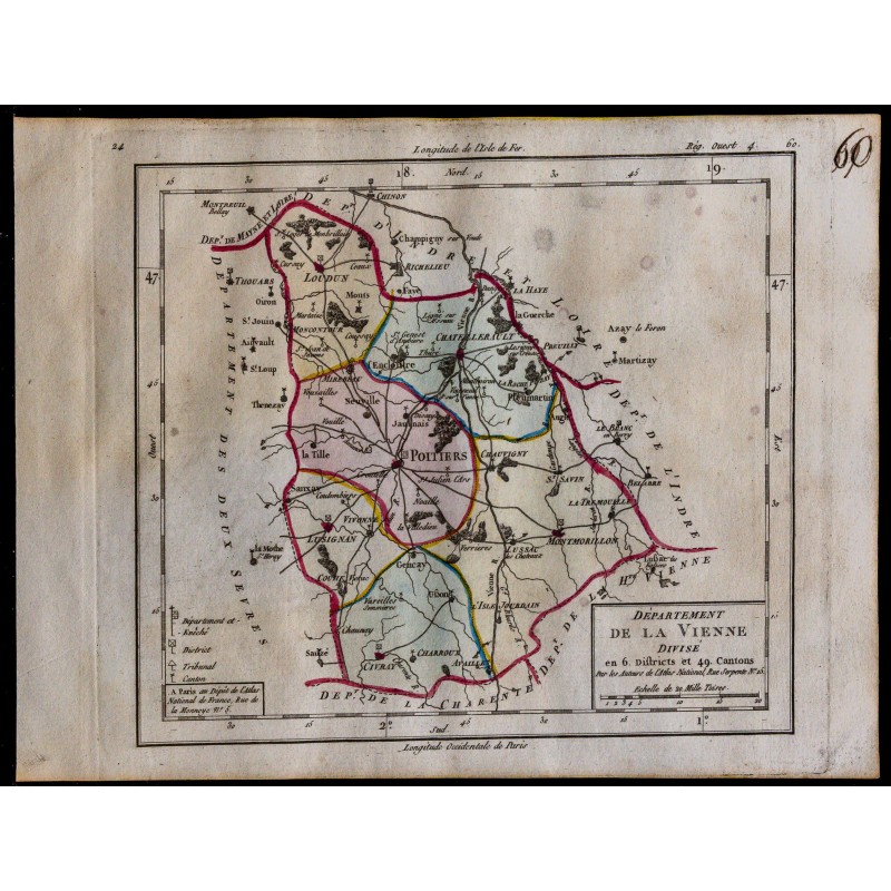 1791 - Carte de la Vienne 