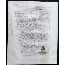 Gravure de 1833 - Département de la Vienne - 1