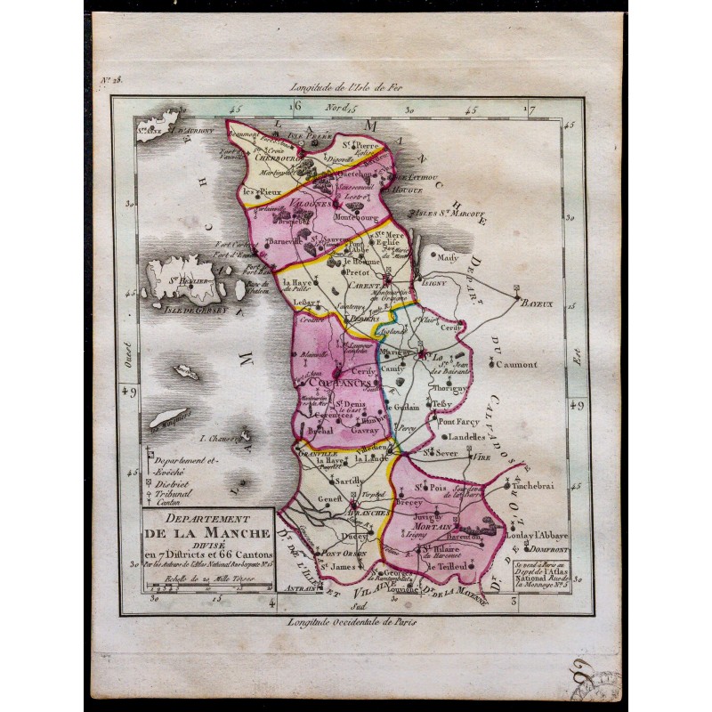 1791 - Carte de la Manche 