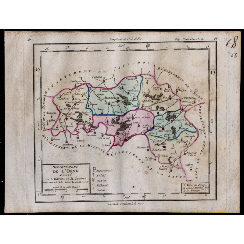 1791 - Carte de l'Orne 