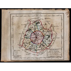 1791 - Carte de la Sarthe 