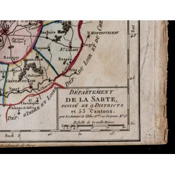 1791 - Carte de la Sarthe 