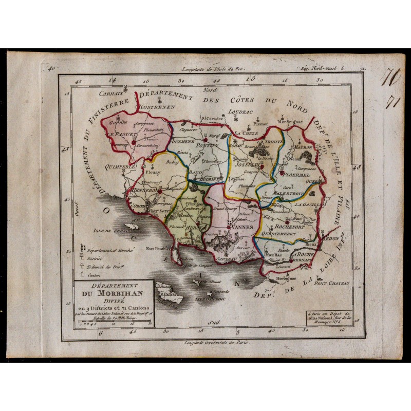 1791 - Carte du Morbihan 