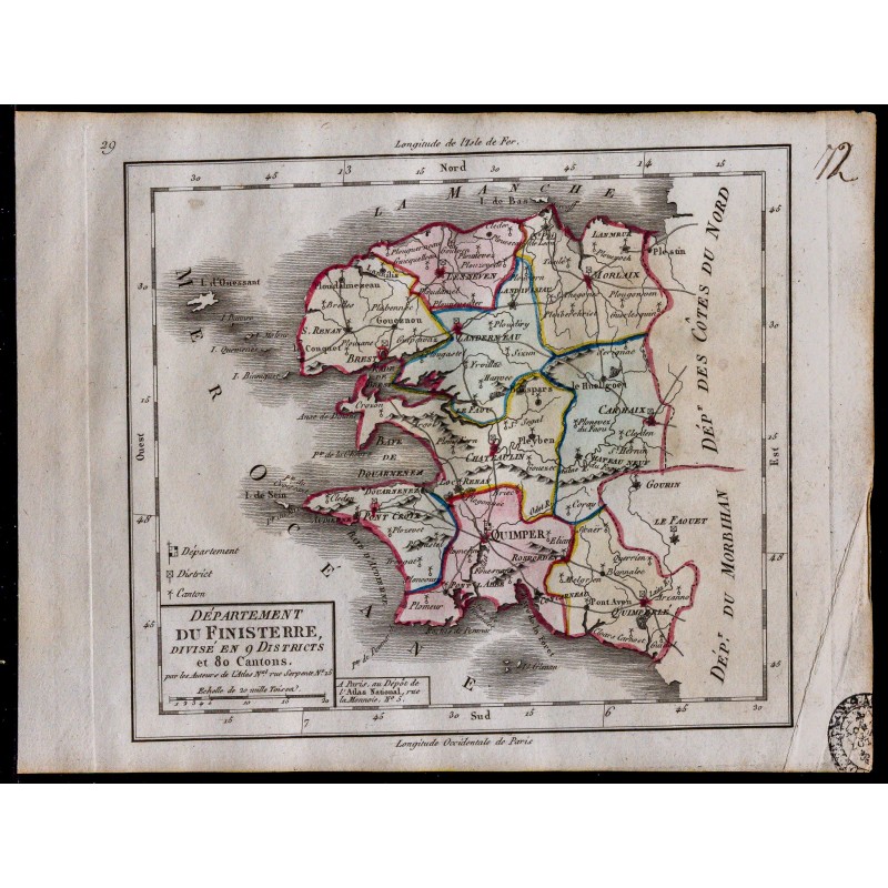 1791 - Carte du Finistère 