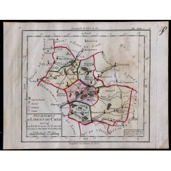 1791 - Carte du Loir-et-Cher 