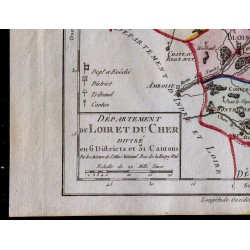 1791 - Carte du Loir-et-Cher 