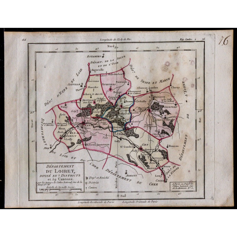 1791 - Carte du Loiret 