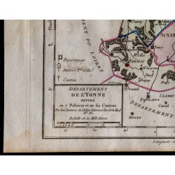 1791 - Carte de l’Yonne 