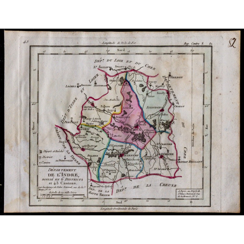 1791 - Carte de l’Indre 
