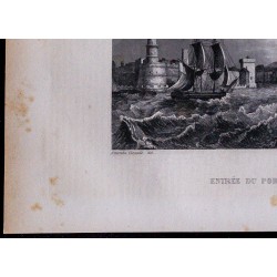 1851 - Entrée du port de Marseille 