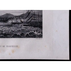 1851 - Entrée du port de Marseille 