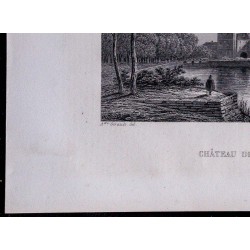 1851 - Vue du château de Maintenon 