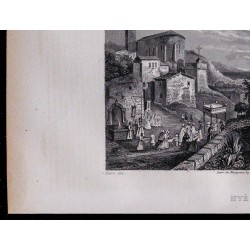 1851 - Vue de la ville de Hyères 