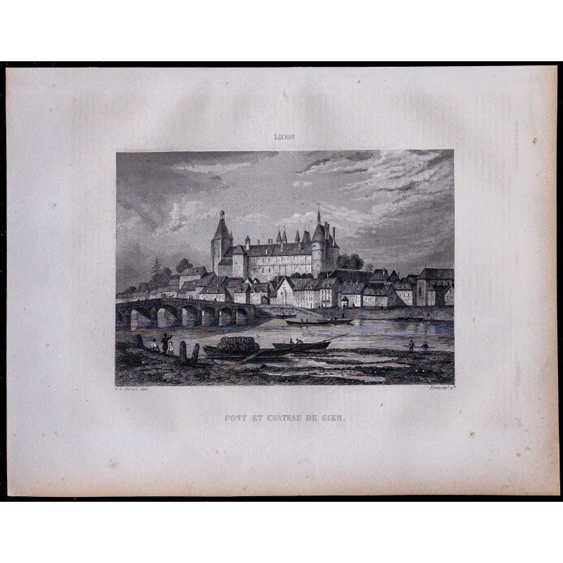 1851 - Gien et son château 