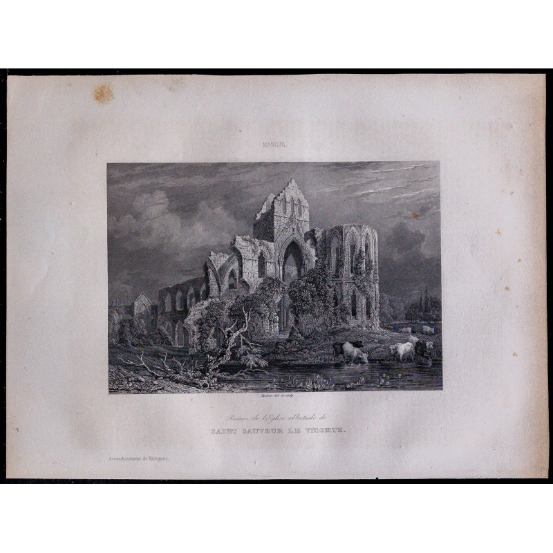 1851 - Abbaye de Saint-Sauveur-le-Vicomte 