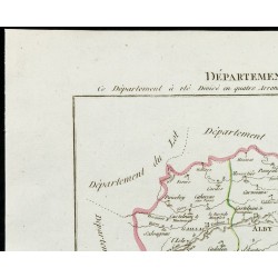 Gravure de 1802 - Département du Tarn - 2