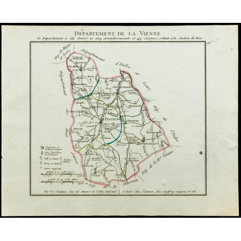 Gravure de 1802 - Département de la Vienne - 1