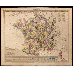 1838 - Carte de France 