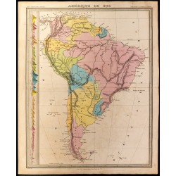 1838 - Carte de l'Amérique du Sud 
