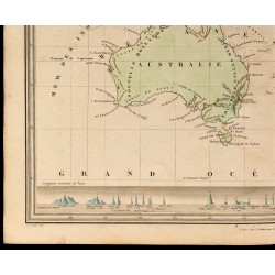 1838 - Carte de l'Océanie & Australie 