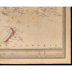 1838 - Carte de l'Océanie & Australie 