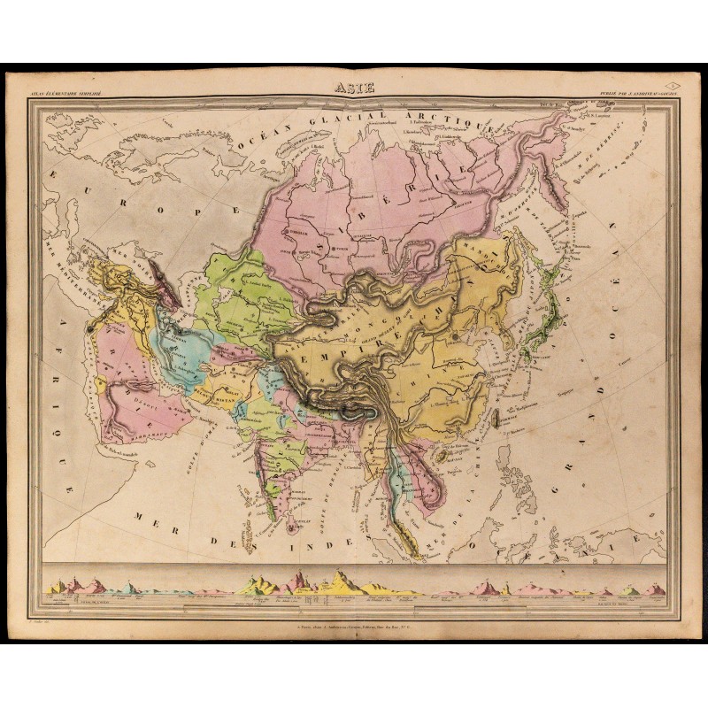 1838 - Carte de l'Asie 