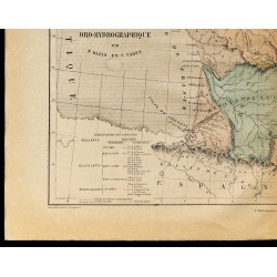 1867 - Carte de France hydrographique 