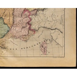 1867 - Carte de France hydrographique 