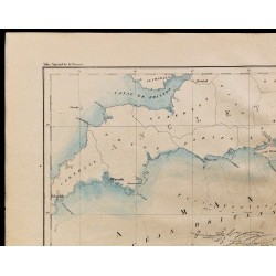 1867 - Carte des côtes de France (Nord-ouest) 